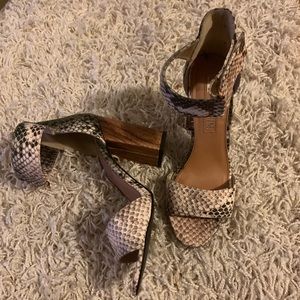 Leila Stone Snakeskin sandals